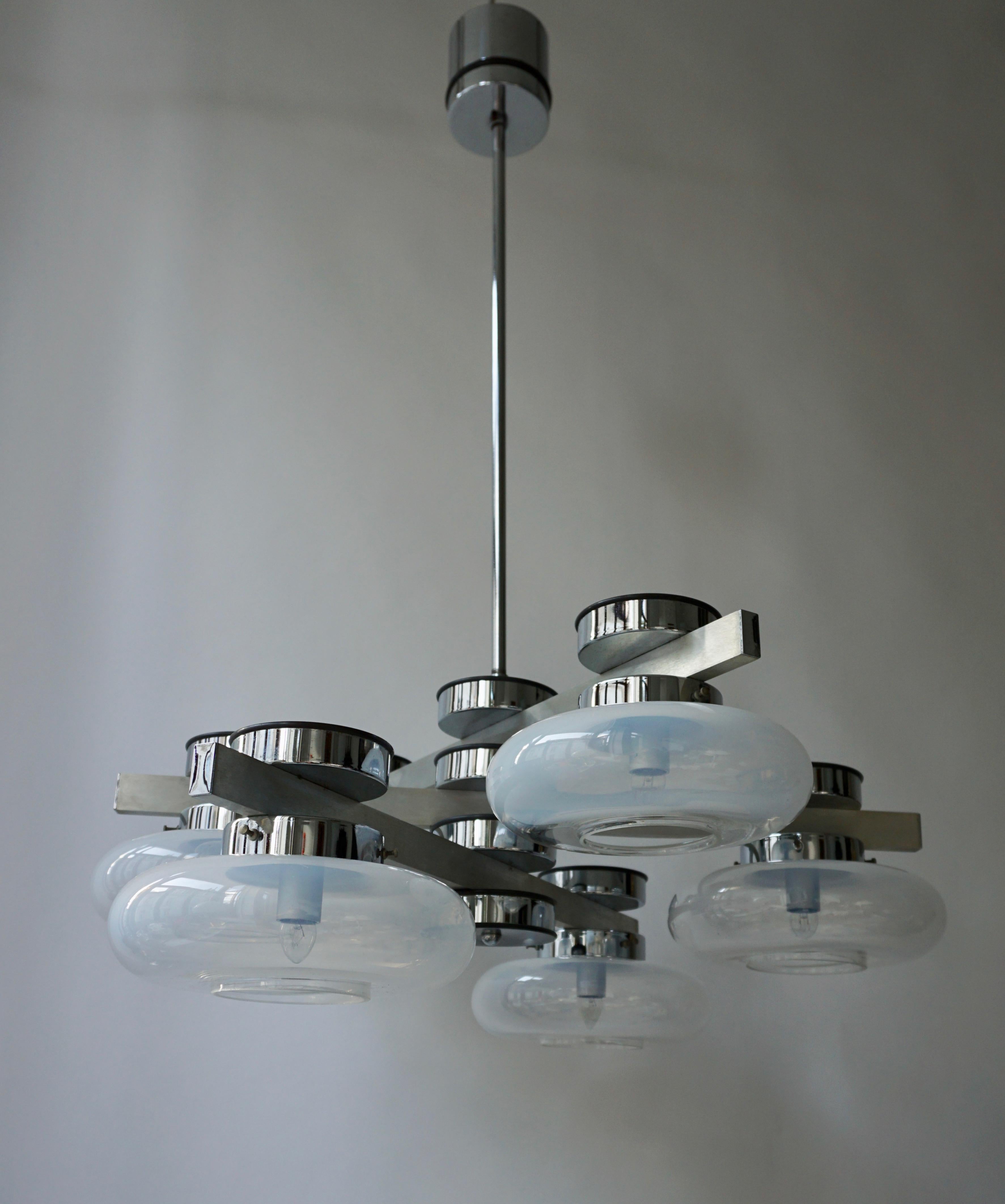 Italian Murano Glass Chandelier For Sale 9