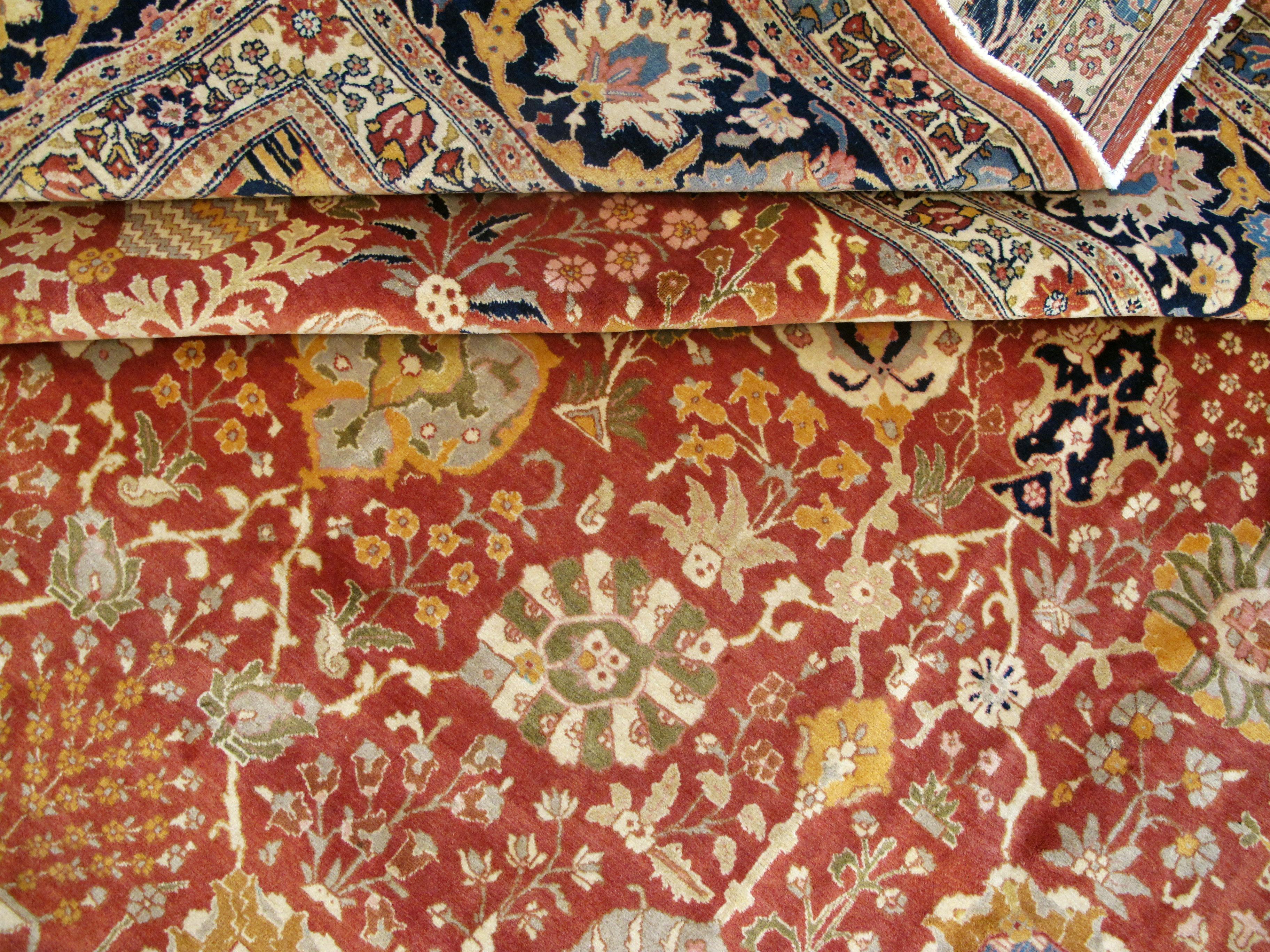 Vintage Persian Tabriz Carpet 10