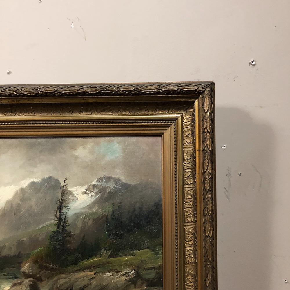 Pair of 19th Century Framed Oil Paintings on Canvas by Regnier 9