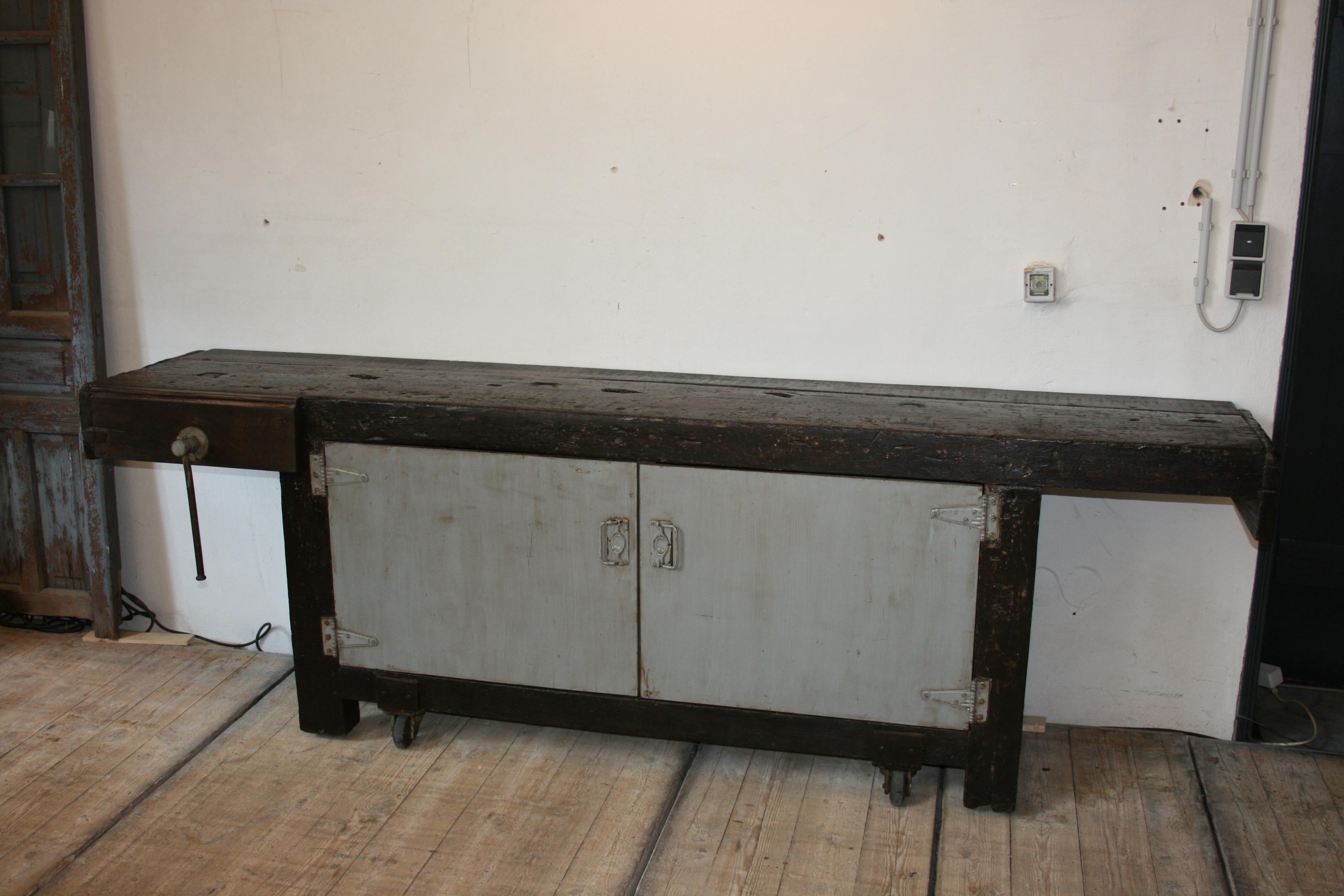 Old Industrial Workbench 10