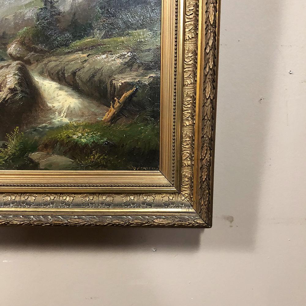 Pair of 19th Century Framed Oil Paintings on Canvas by Regnier 10