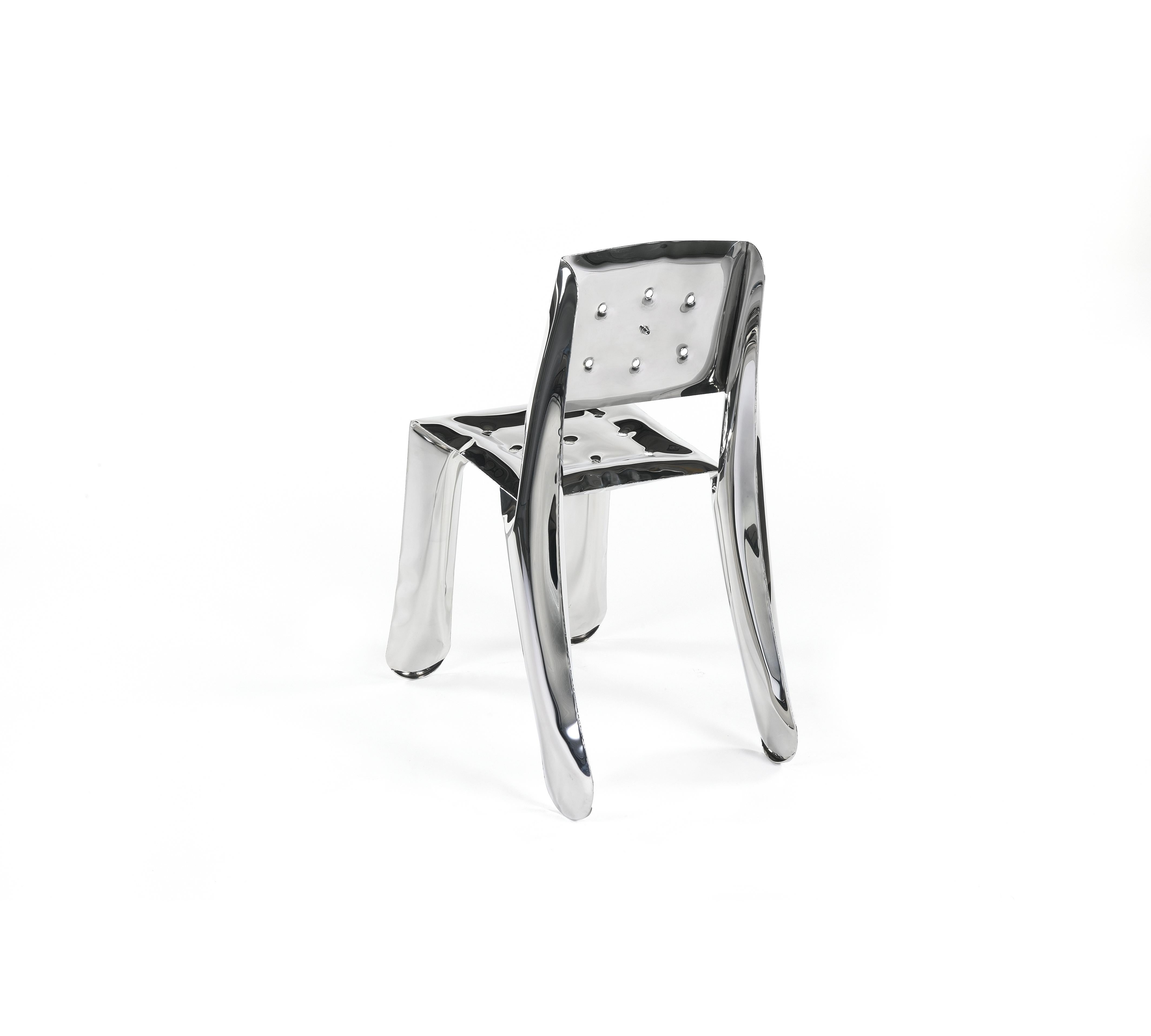 A development of the limited edition Chippensteel chair available in new colors. It still offers a unique material experience but the shape of the chair has been slightly redesigned to allow a mass production.

The chair has been uniquely