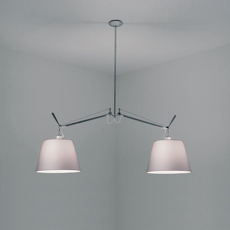 Artemide Tolomeo Fiber Double Pendant Lamp