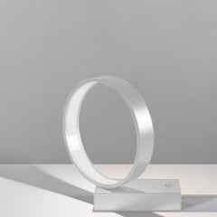 Artemide Eclittica Round Table Lamp in White by Carlotta De Bevilacqua