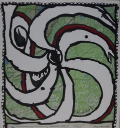 The Wheel (Wagon Lits) - Vintage Lithograph Poster, 1989