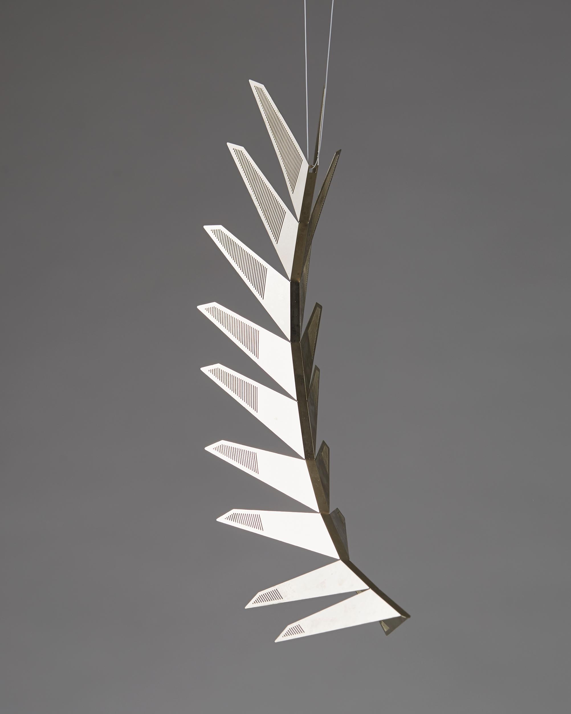 Sculpture Fern designed by Alexander Lervik, Sweden, 2016. Steel.
 