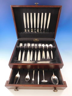 Florentine by Kirk Sterling Silver Flatware Set for Eight Service 46 Pieces