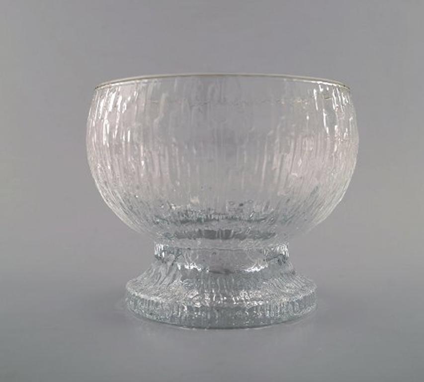 5 glass Iittala Ultima Thule glass service, modern Finnish glass, designed by Tapio Wirkkala.
In perfect condition.
Measures 10.5 x 9 cm.
Stamped.
