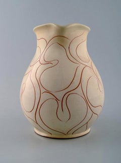 Kähler, Denmark, Glazed Stoneware Jug, Stamped, 1930-1940s