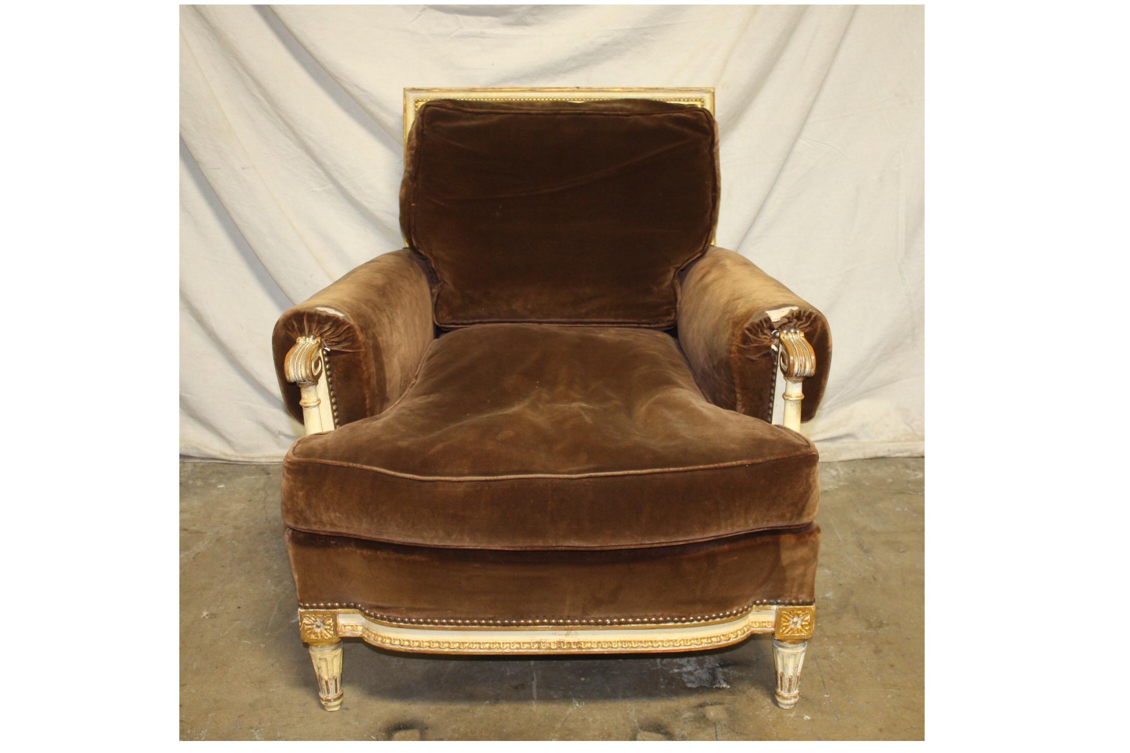 Louis XVI French club chair