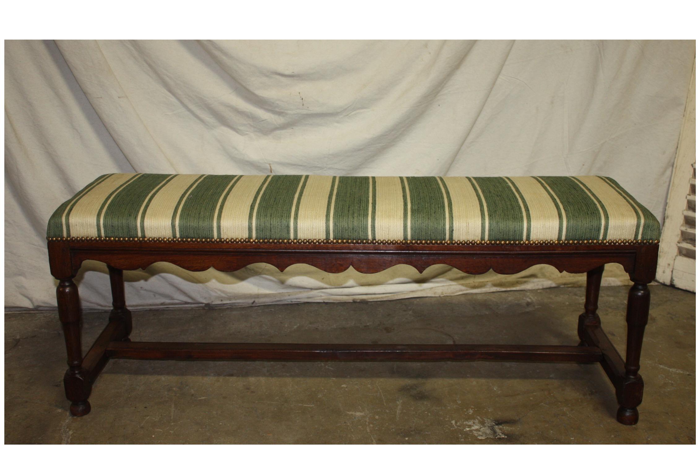Beautiful French 18th century bench.