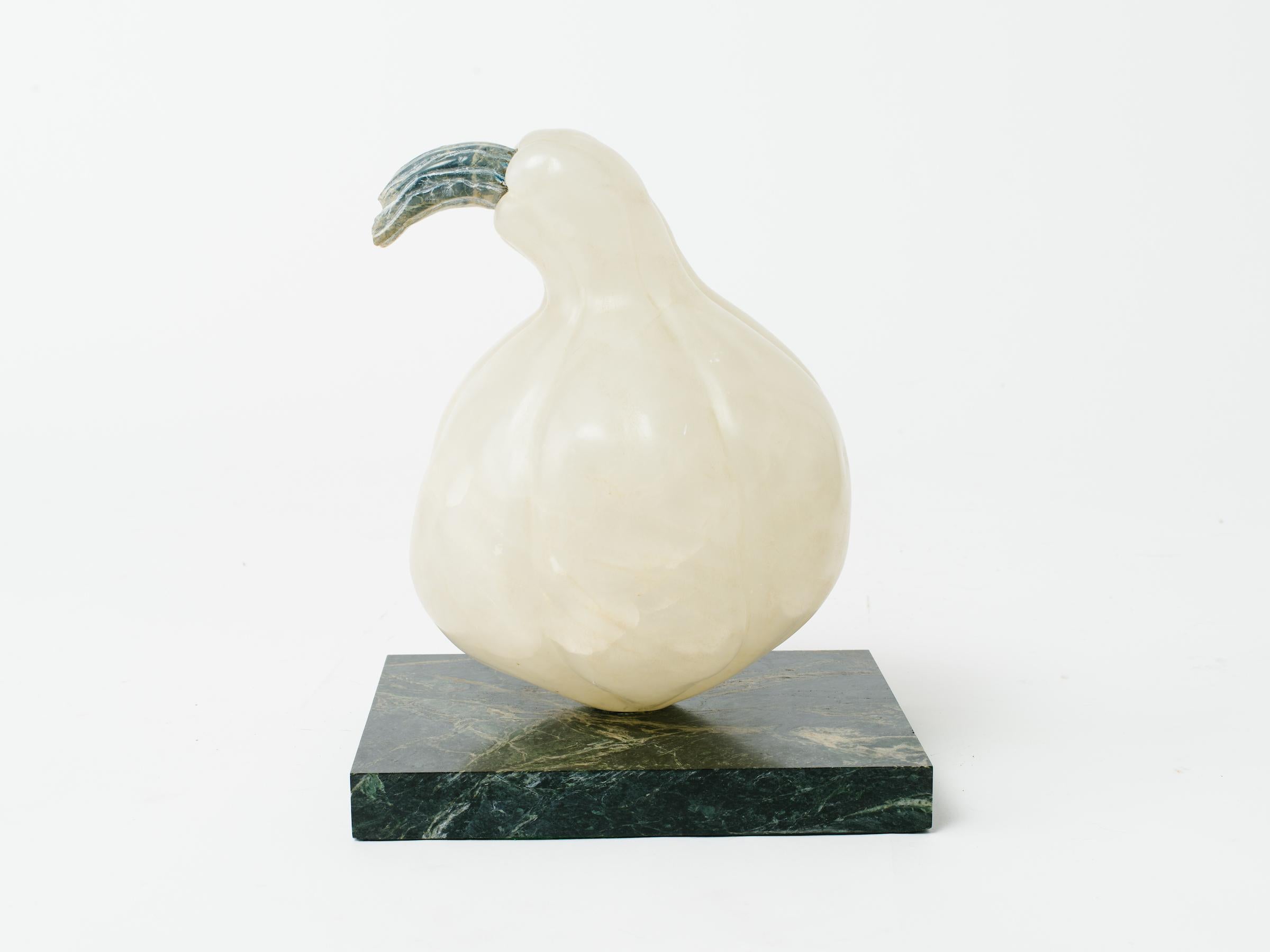 Carved marble gourd from the 1970s.