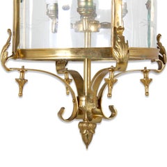 Matched Pair of 19th Century Bronze Lanterns