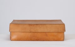 Large Leather Portfolio Box by Arte & Cuoio