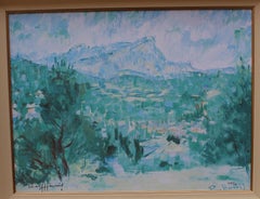 Rolf Harris "Mont Sainte Victoire" Limited Edition Signed Giclee Framed
