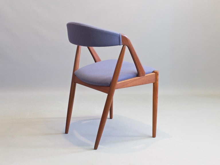 Mid-Century Modern Kai Kristiansen Model 31 Dining Chair Danish 1960's Schou Andersen For Sale