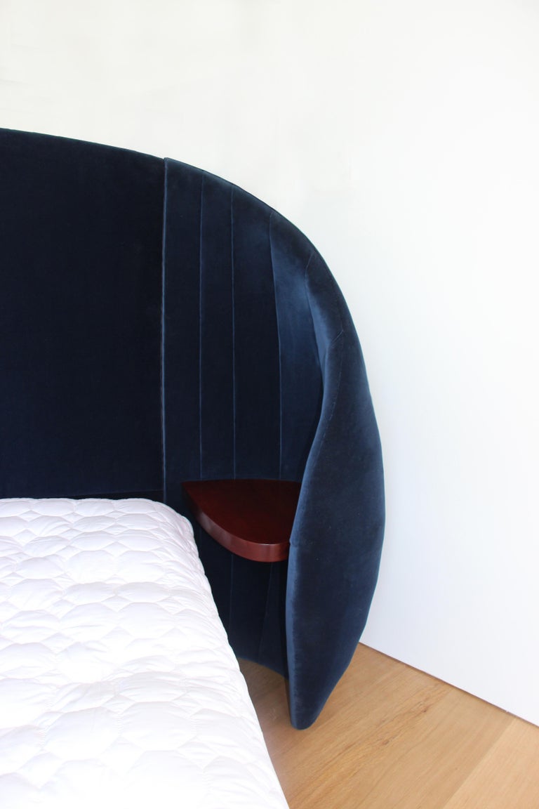 Shell Headboard in Upholstered Fabric For Sale at 1stdibs