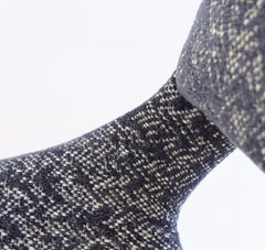 Pareja de sillas de Louis Paolozzi para Zol, tapizadas nuevas