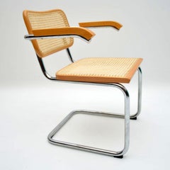 Set of Six Vintage Cesca Dining Chairs by Marcel Breuer for Fasem