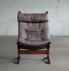 fauteuils en cuir des années 1960 Modèle "Siesta" par Ingmar Relling pour Westnofa