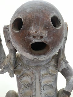 Ceramic Warrior with Rattle Zapotec, Oaxaca Area, 1950s 'Replica'