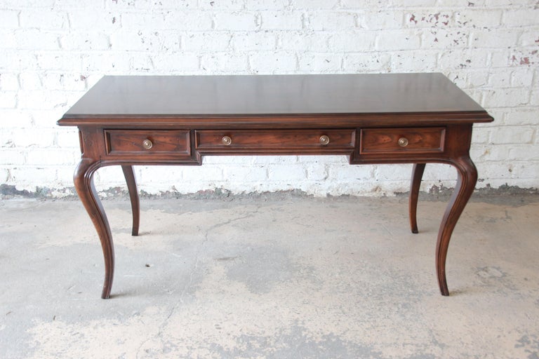 Henredon Burl Wood French Writing Desk at 1stDibs henredon desk