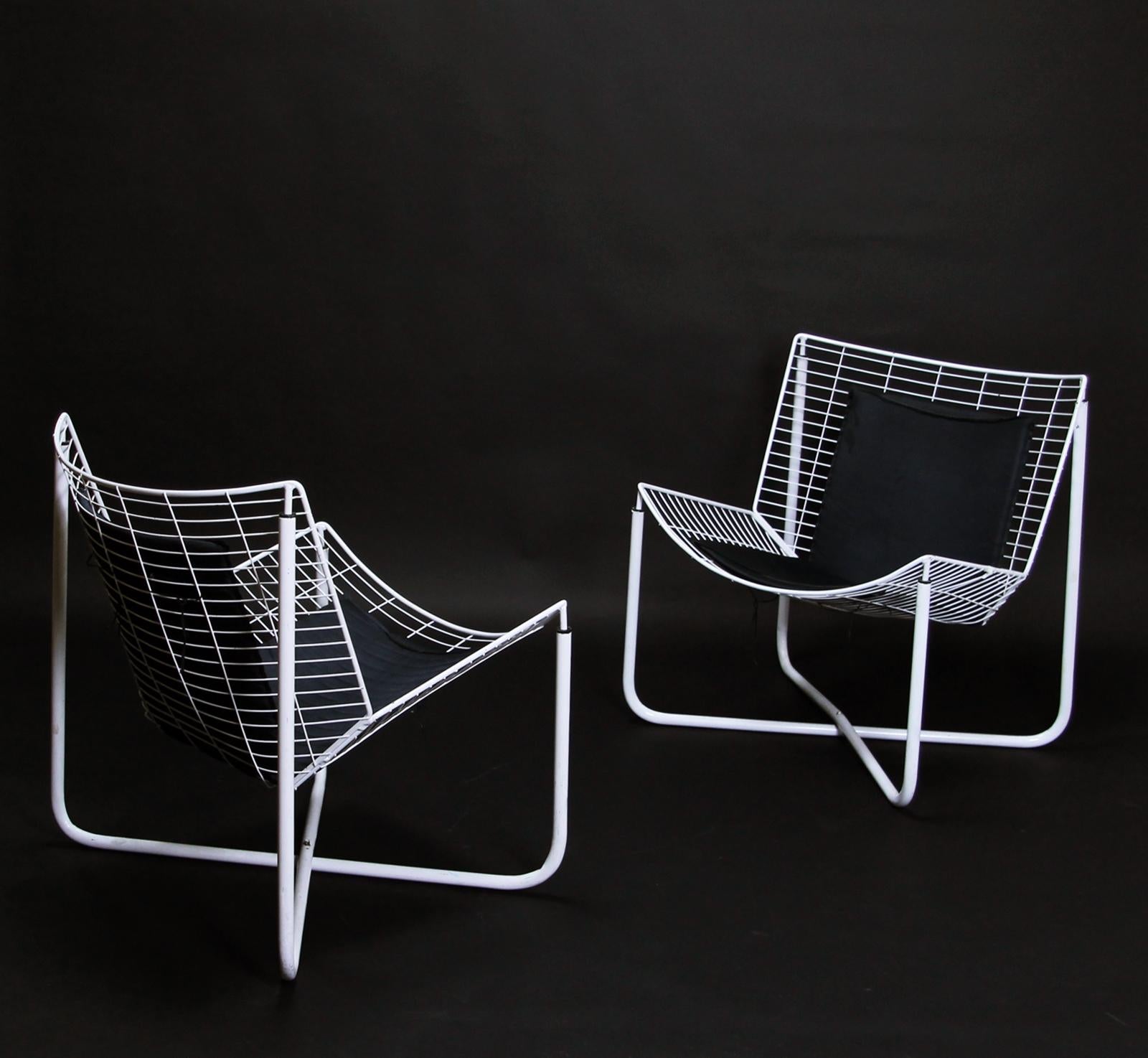 White Jarpen Wire Lounge Chair by Niels Gammelgaard for Ikea, 1983 at