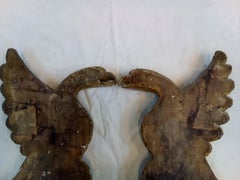 19th Century Pair of Eagles gilded in pure gold in Empire style 1804-1815