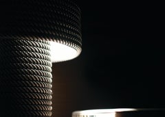 Overlay Table Lamp in Woven Rope by Atan Design