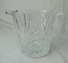 Cut Crystal Ice Bucket with Handles