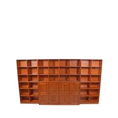 Mogens Koch Oregon Pine Bookcase or Wall Unit for Rud Rasmussen