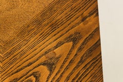 Mid-Century Modern Oak Console on a Z-Shaped Base, circa 1960s