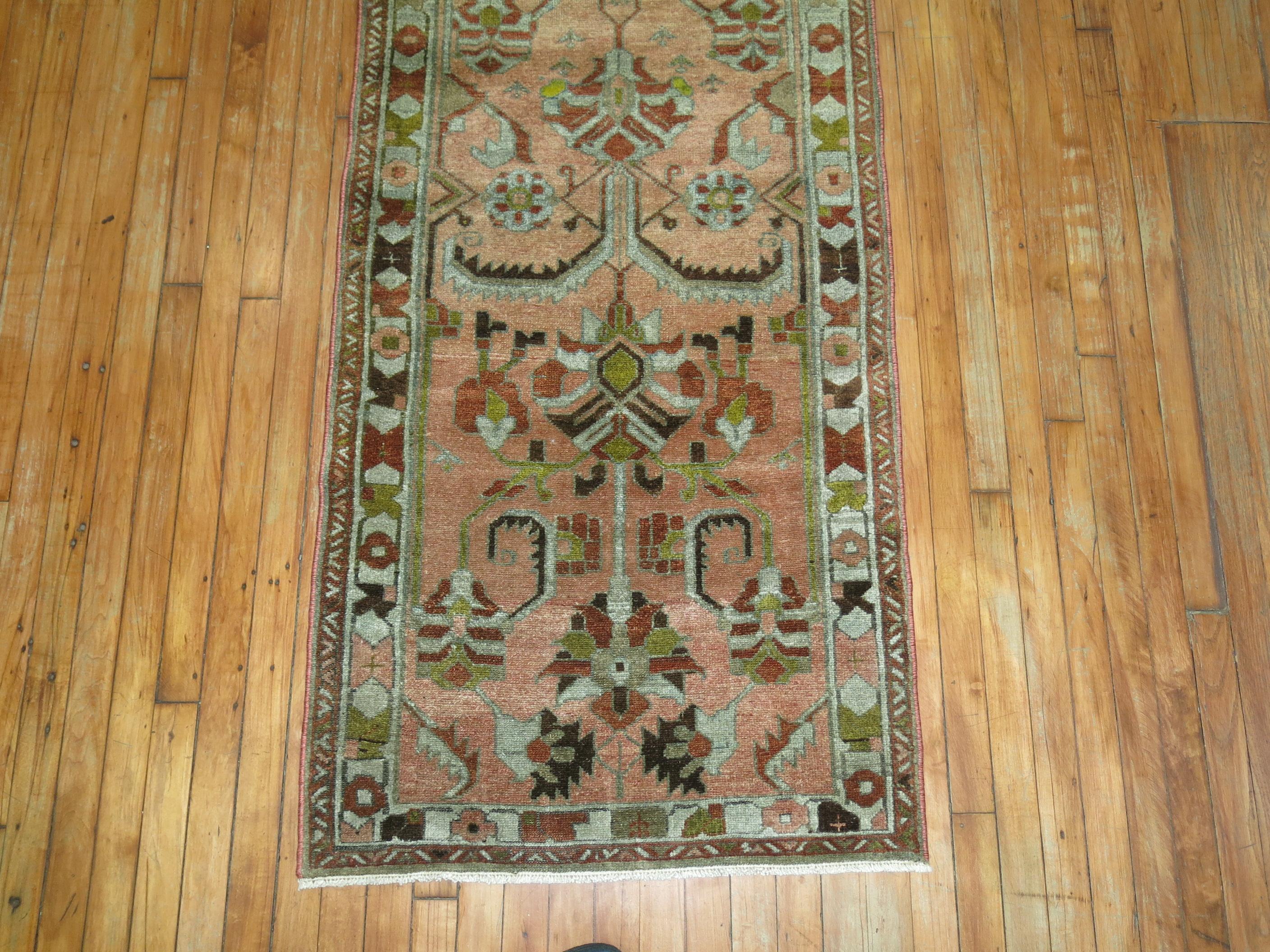Early 20th century Persian Malayer narrow and long runner.

 