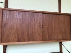 Gorgeous Danish Teak Cado Three Bay Wall Unit by Poul Cadovius