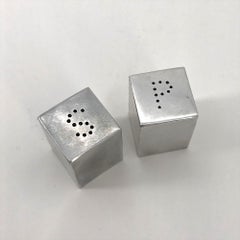 Machine Age Artist Charles Sheeler Salt Pepper S+P Shakers Art Deco Streamline