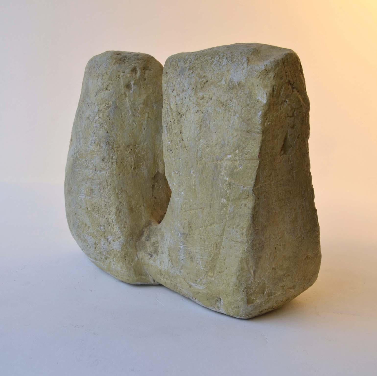 British Abstract Sculpture by Bryan Blow Based on Sandstone Rocks