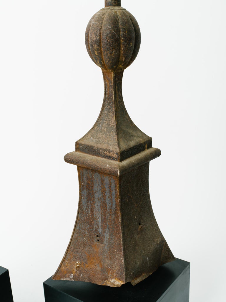 Pair of 19th Century Architectural Finials Off a Building For Sale at