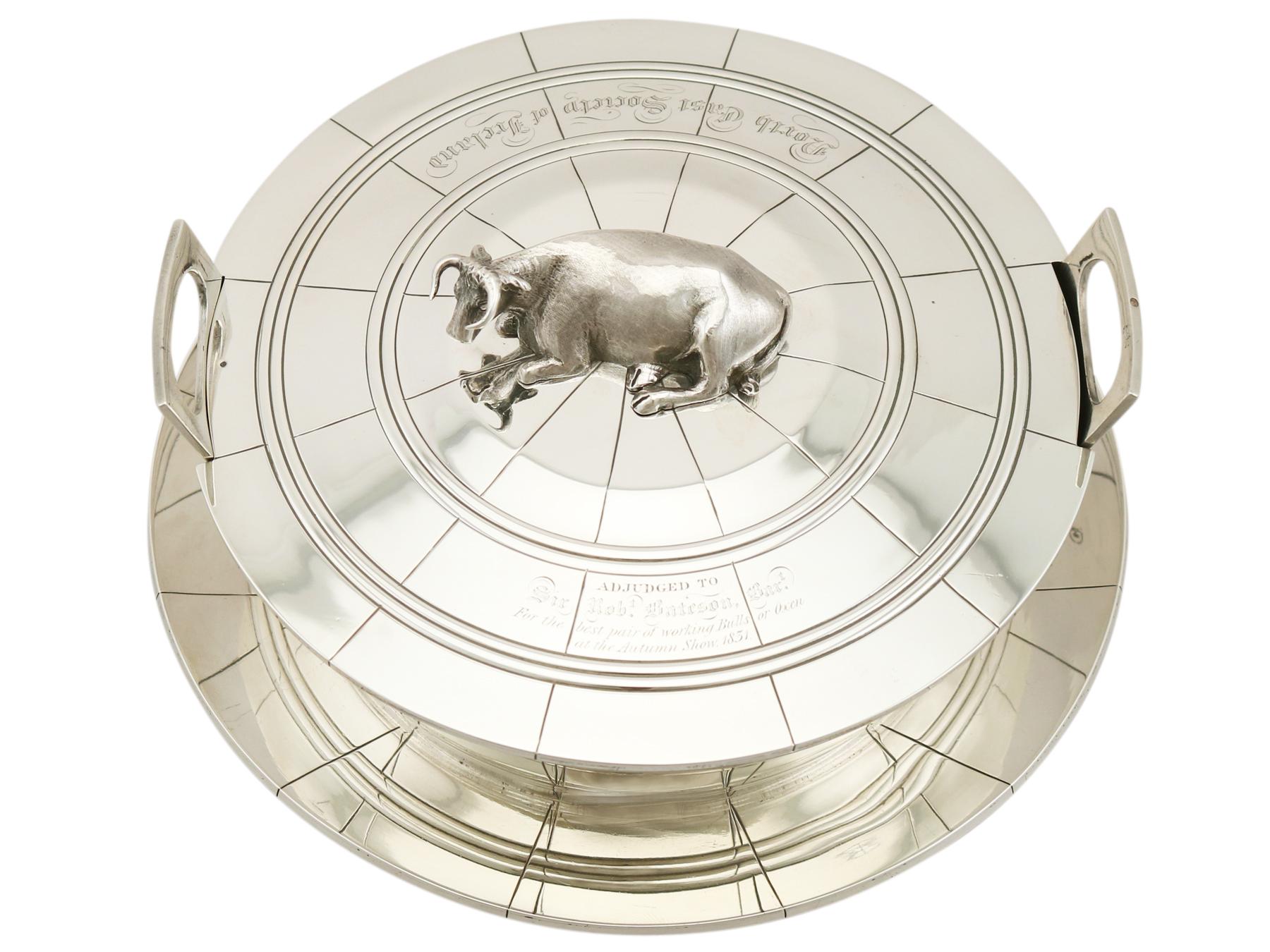 William IV Sterling Silver Butter Dish and Cover, 1830s