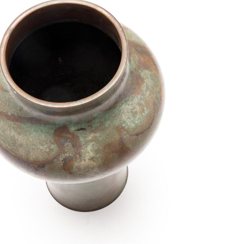 Understated Elegance, Japanese Bronze Vase from Takaoko In Excellent Condition In Prahran, Victoria