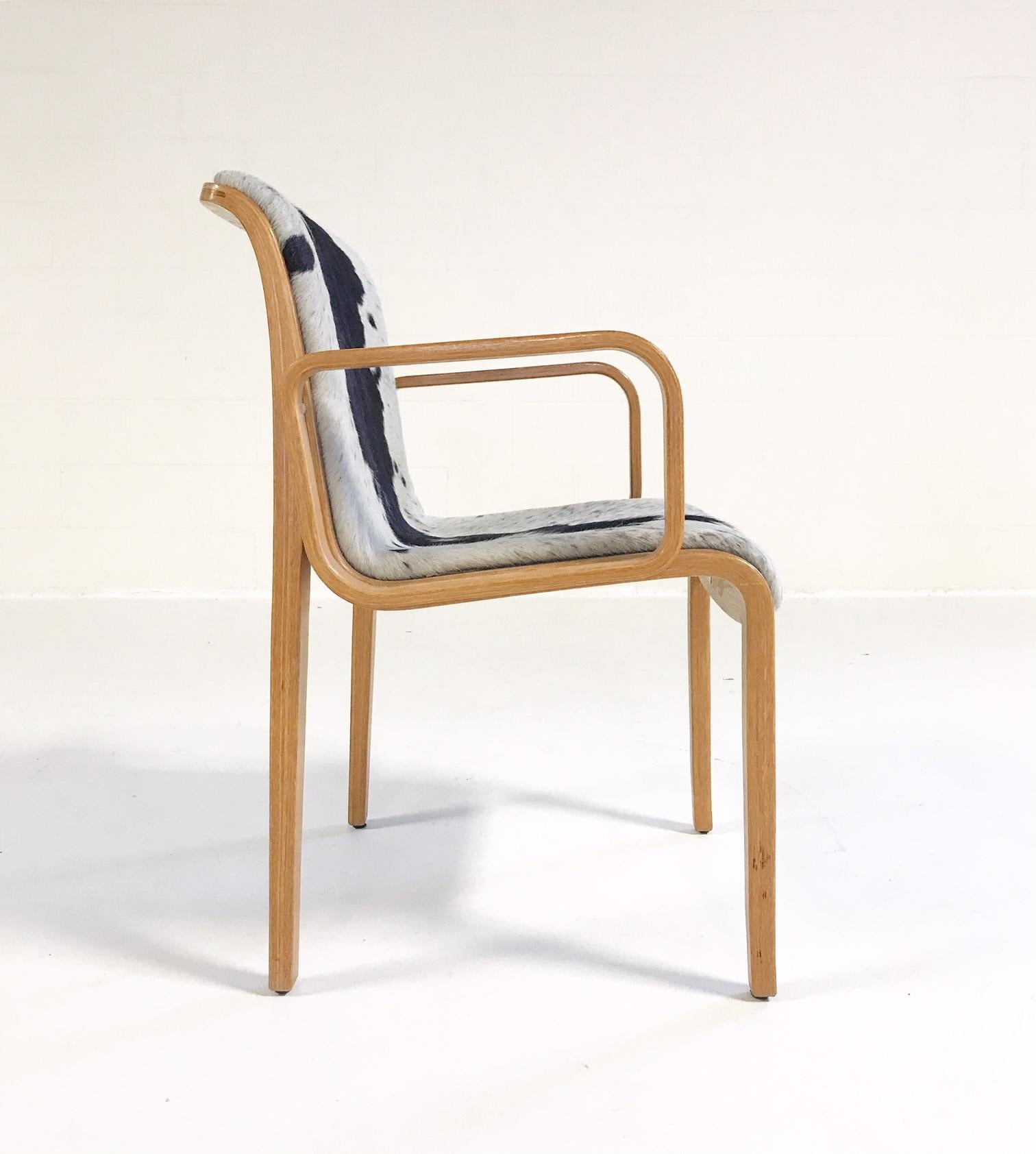 Mid-Century Modern Vintage Bill Stephens for Knoll Chair Restored in Brazilian Cowhide