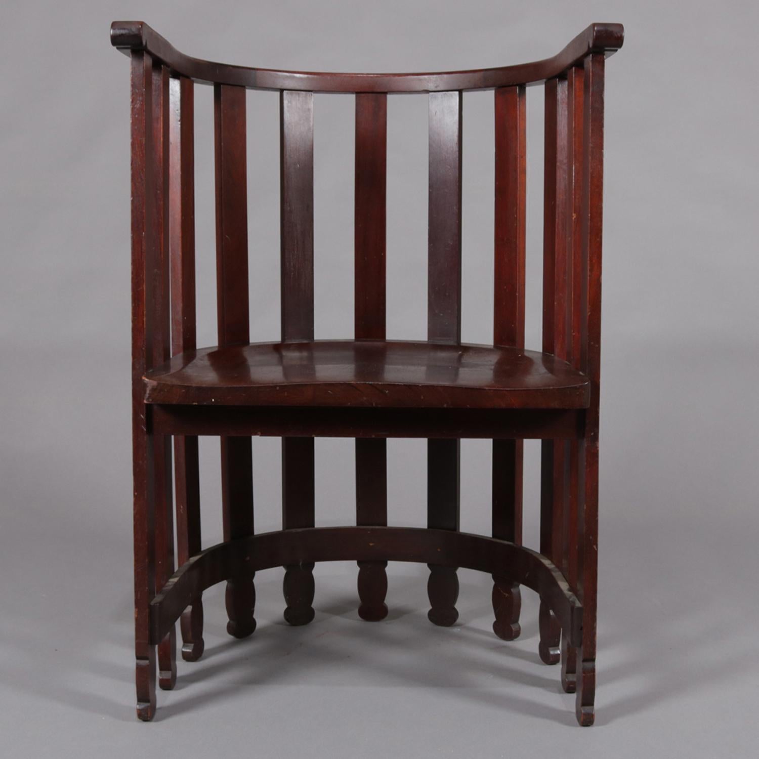 frank lloyd wright spindle cube chair