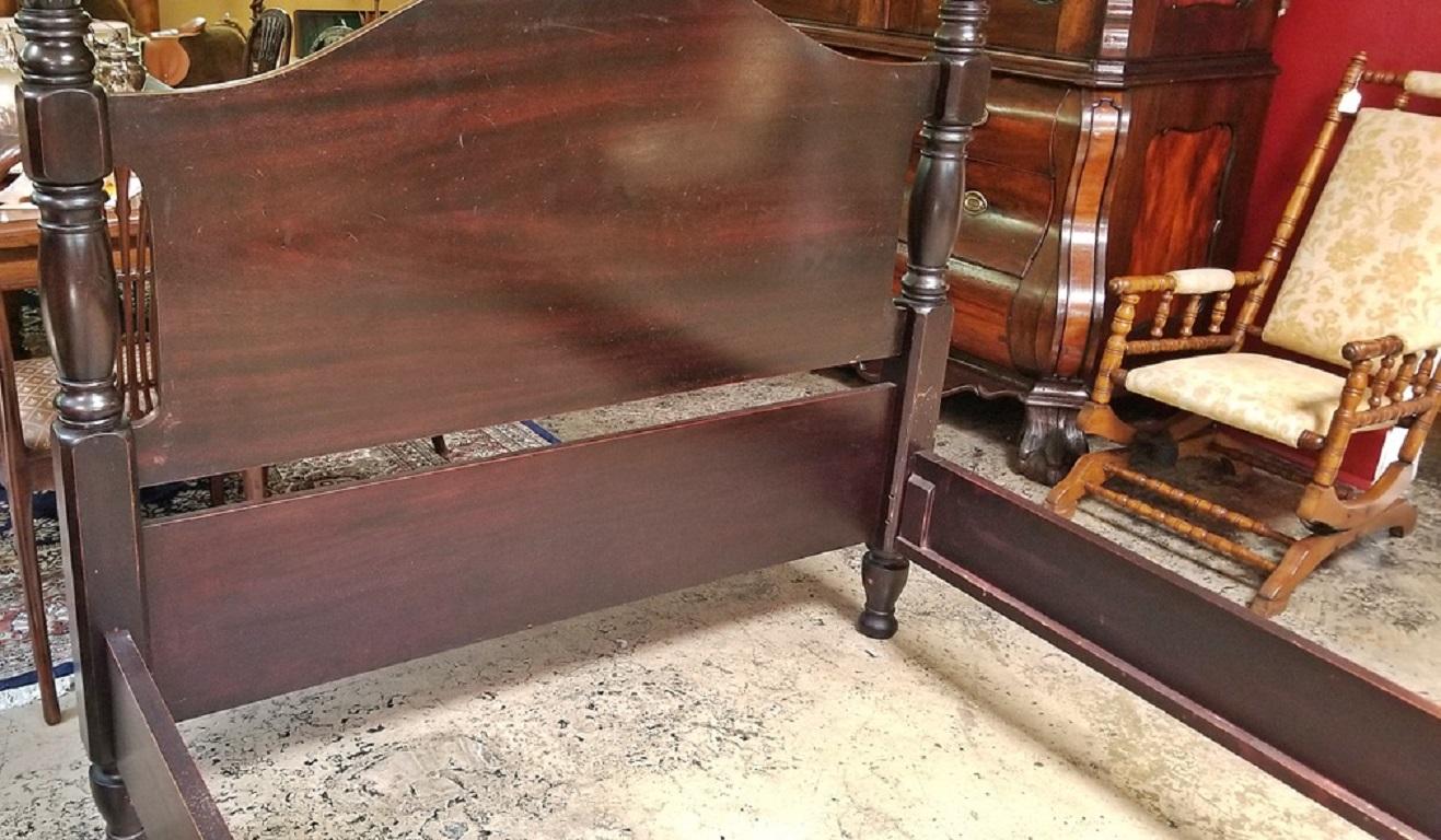 antique mahogany four poster bed
