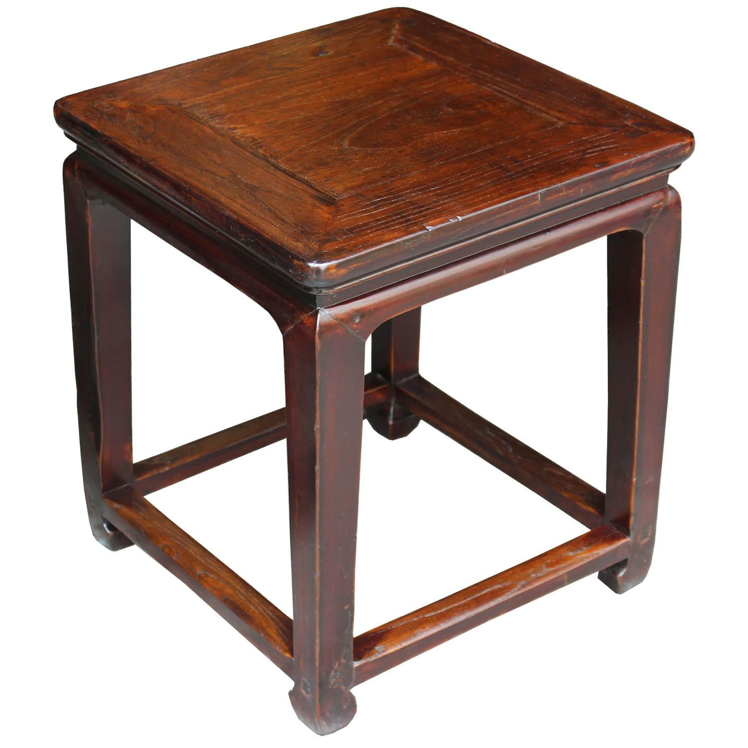 Chinese Elm Ming Style Side Table