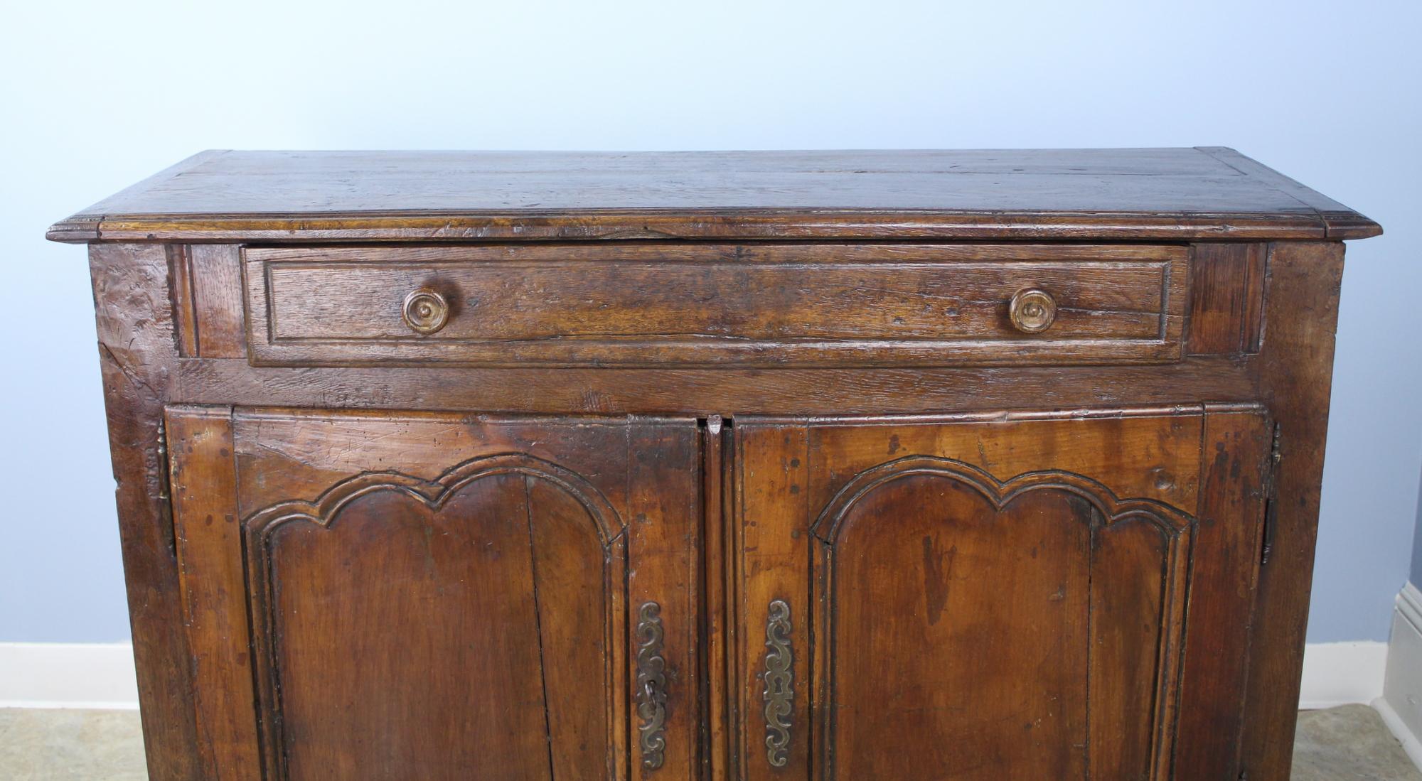 French Antique Two-Door Chestnut Buffet