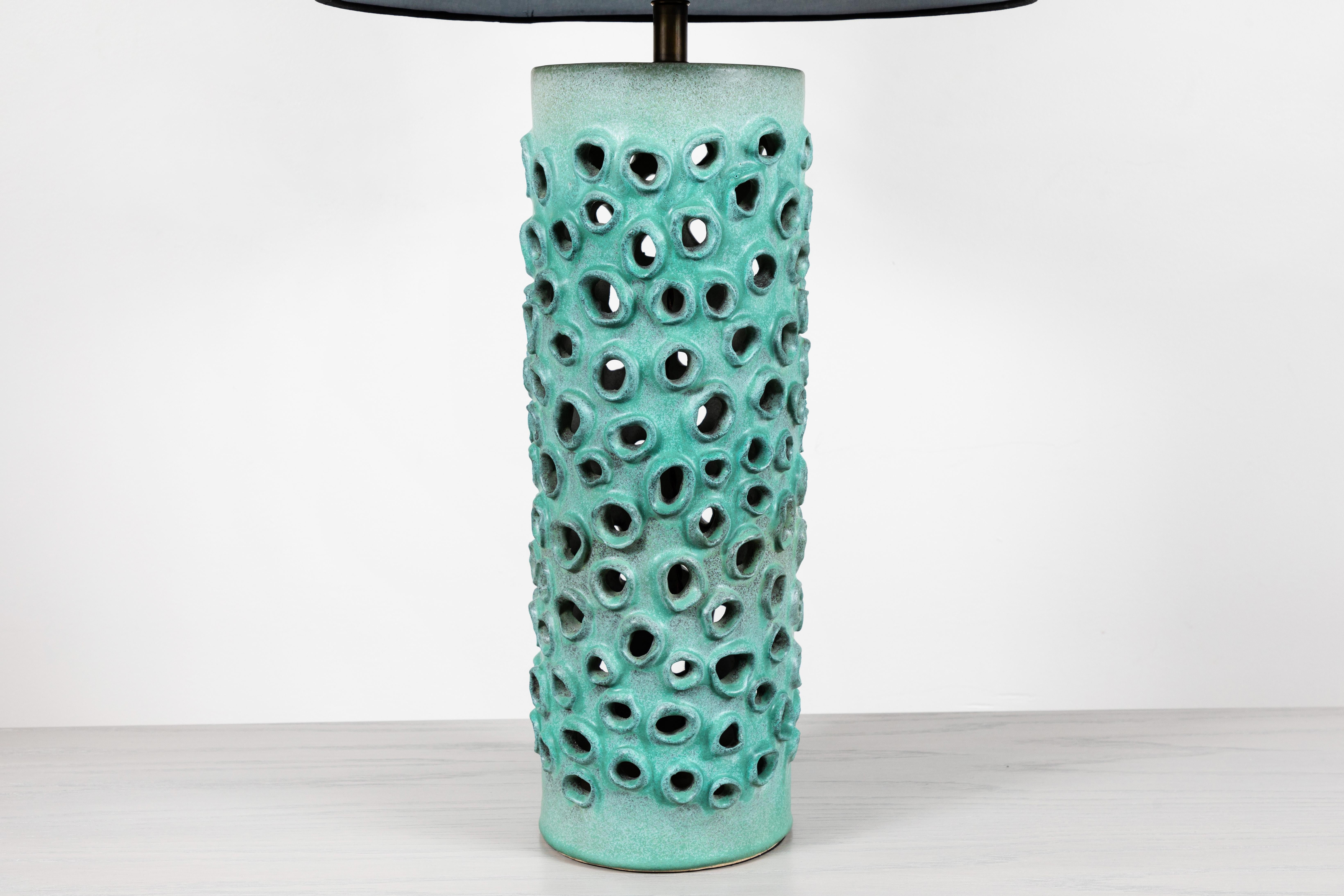 Mid-Century Modern Large Trafitto Lamp by Magnolia Ceramics for Lawson-Fenning