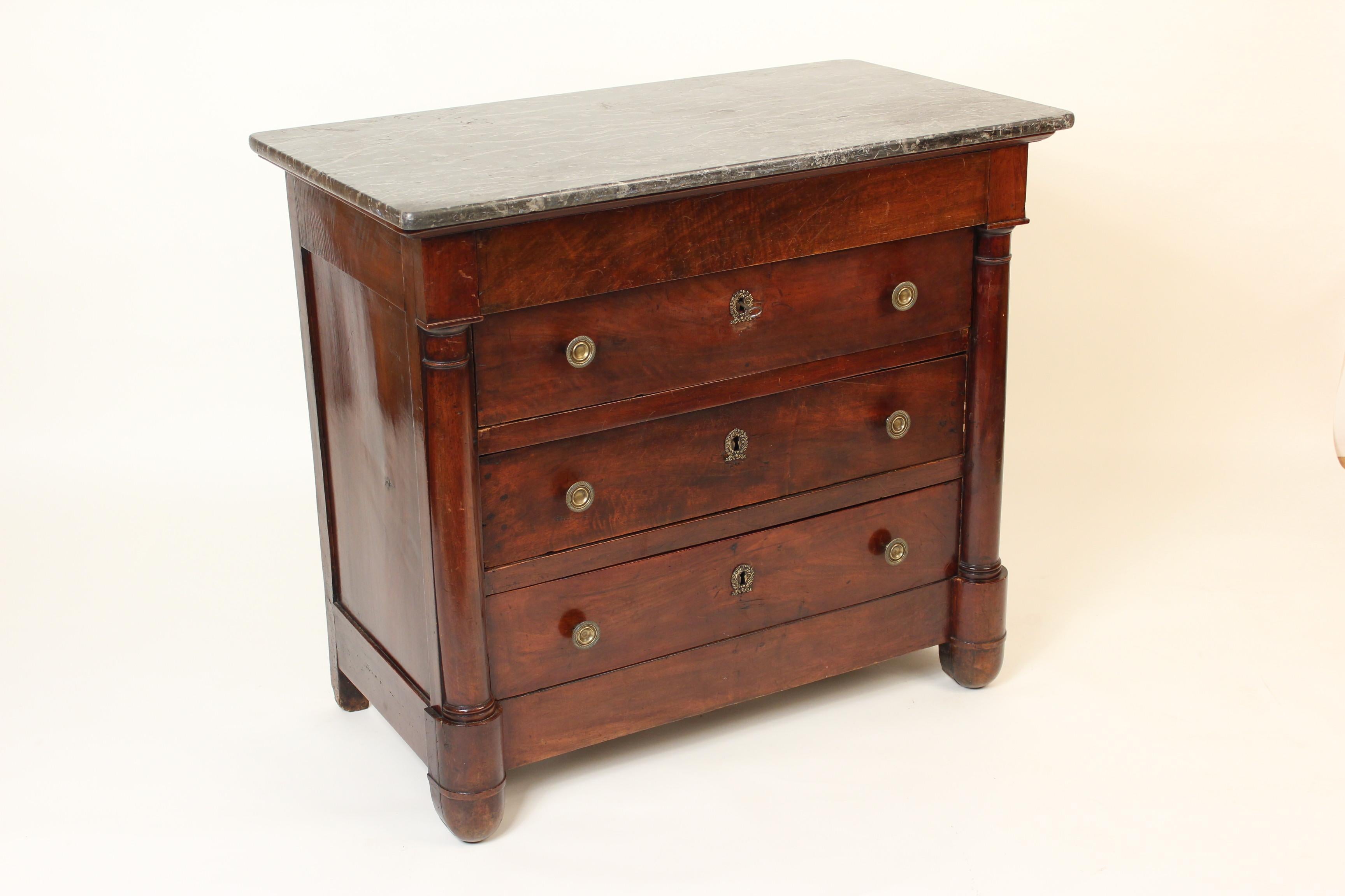 European Period Empire Chest of Drawers