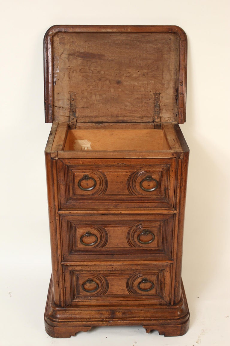 European Antique Baroque Style Walnut Chest of Drawers For Sale