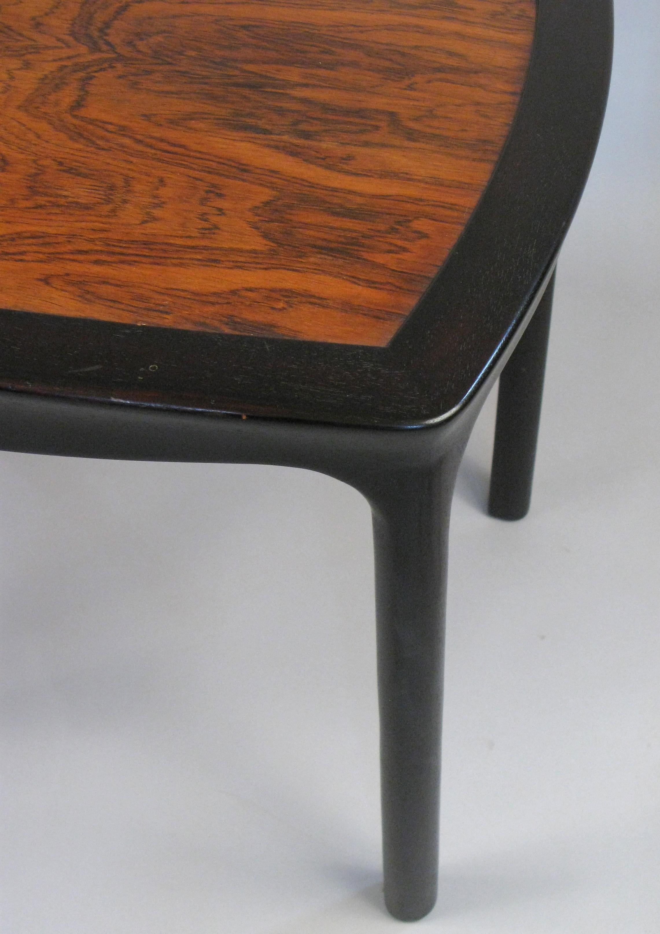 American Vintage Mahogany and Rosewood Table by Edward Wormley for Dunbar