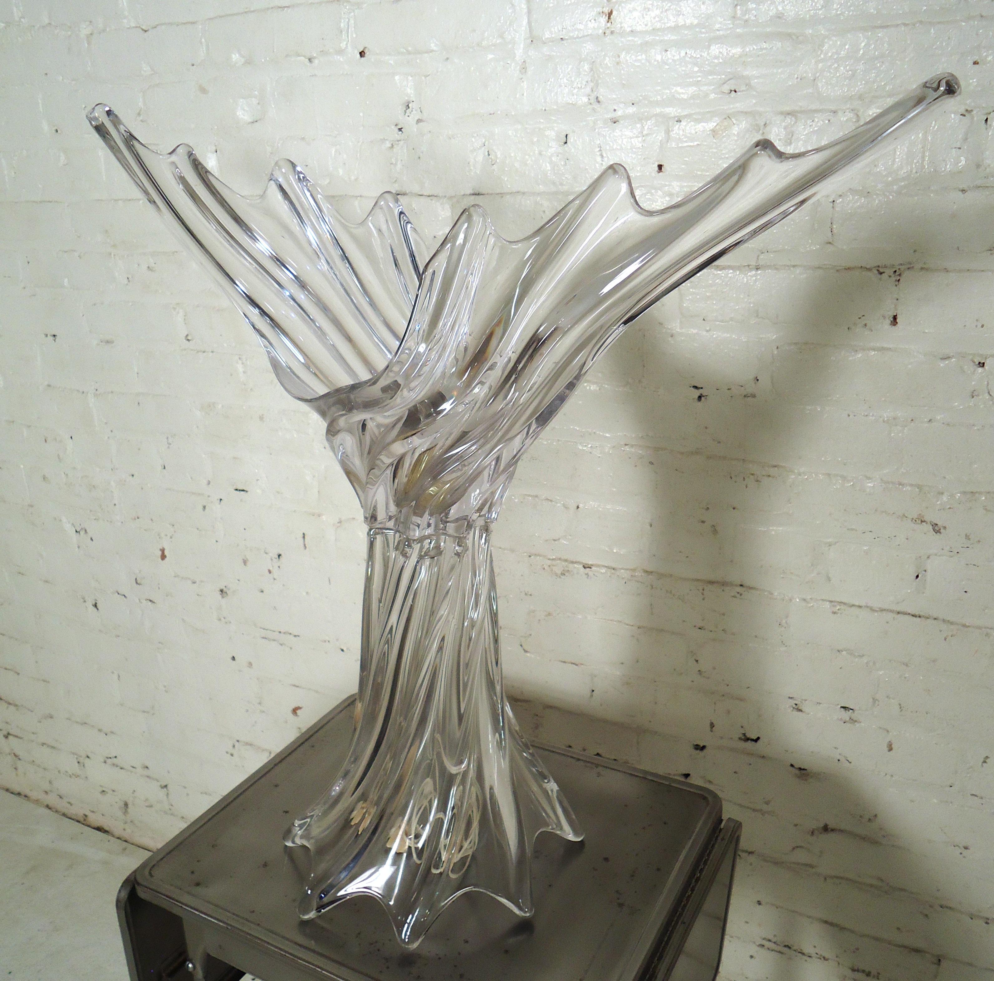 Mid-Century Modern Vintage Modern Glass Table Lamp
