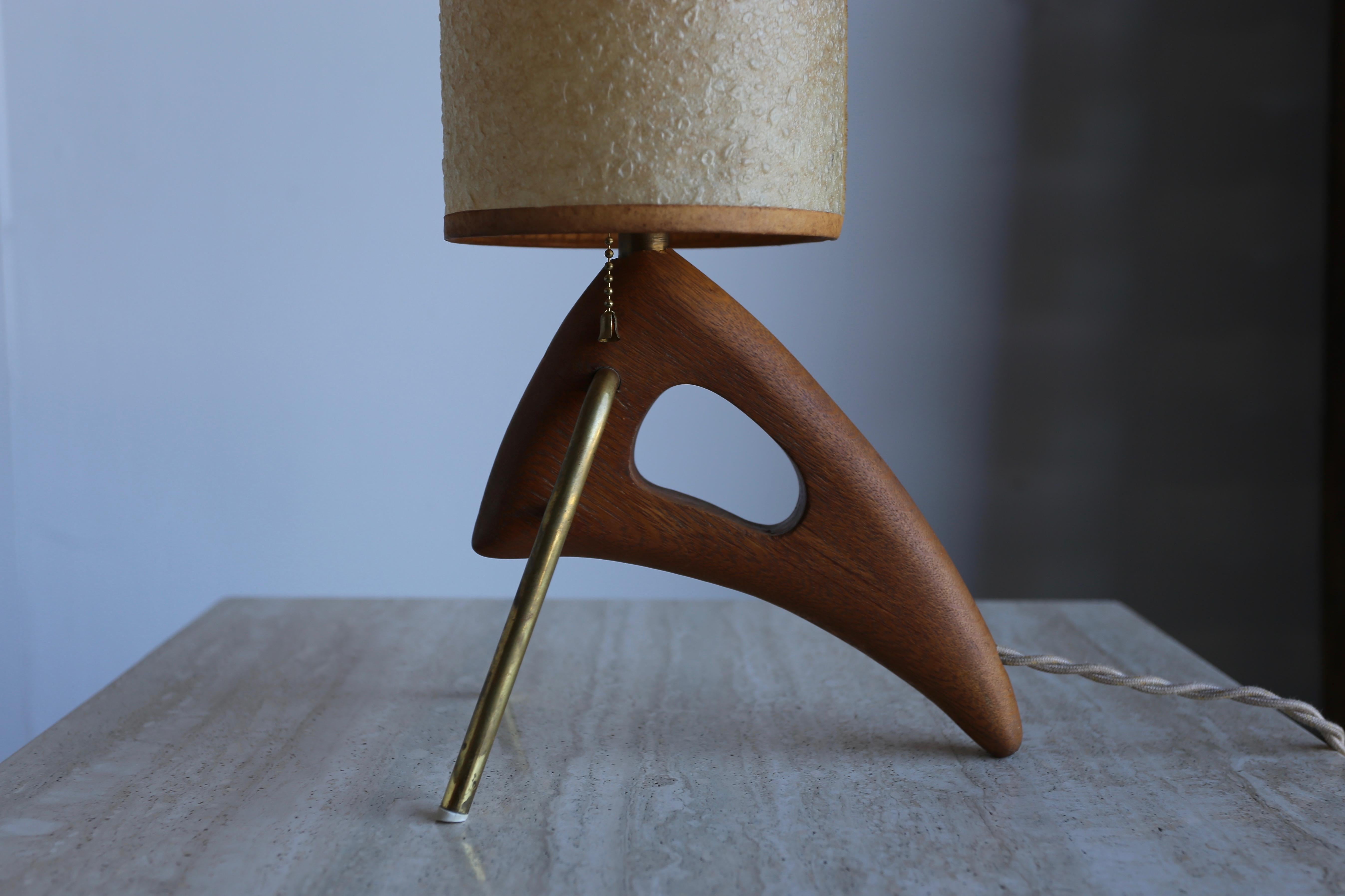 Mid-Century Modern 1950s Sculptural Modernist Table Lamp 